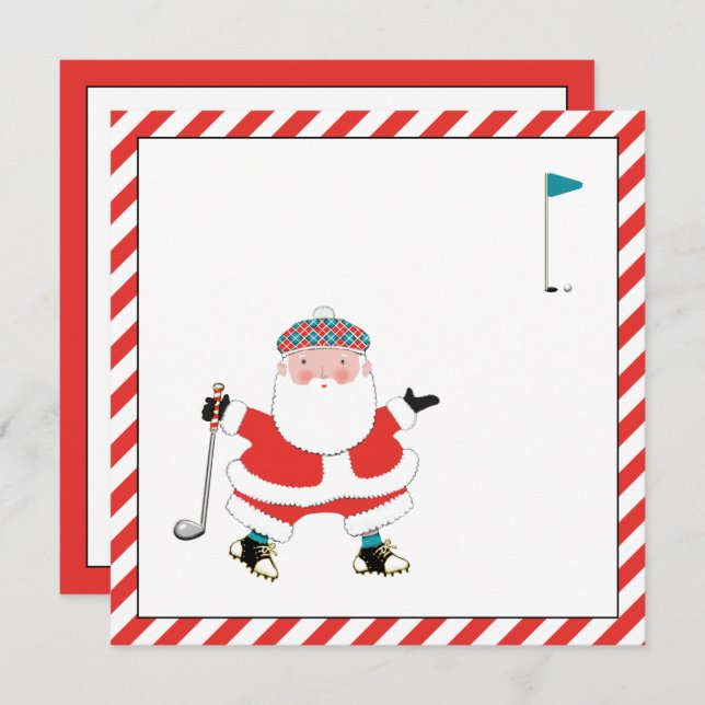 Einladungen für Golf (Vorne/Hinten)