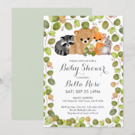 Einladungen für Grünholz-Tierbabys