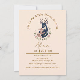 Einladungen für Hirsche und Mama-Babydusche