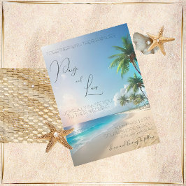 Einladungen für Hochzeiten am Strand