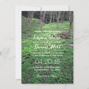Einladungen für Hochzeiten im eleganten Wald