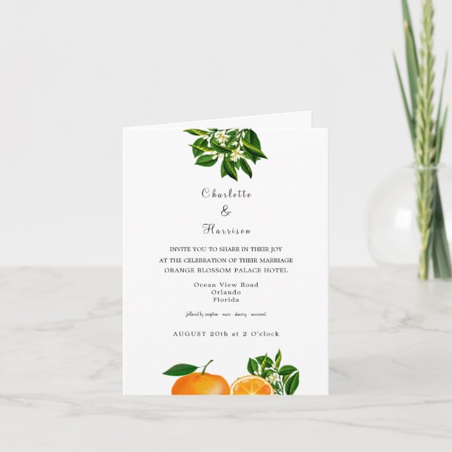 Einladungen für Hochzeiten in Florida (Vorderseite)