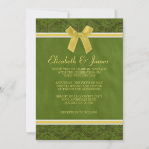 Einladungen für Hochzeiten in Gelb und Grün