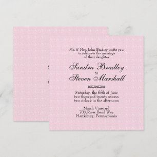 Einladungen für Hochzeiten in Rosa Spitzen