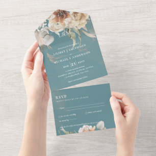 Einladungen für Hochzeiten mit UAWG   BOHO Pampas 