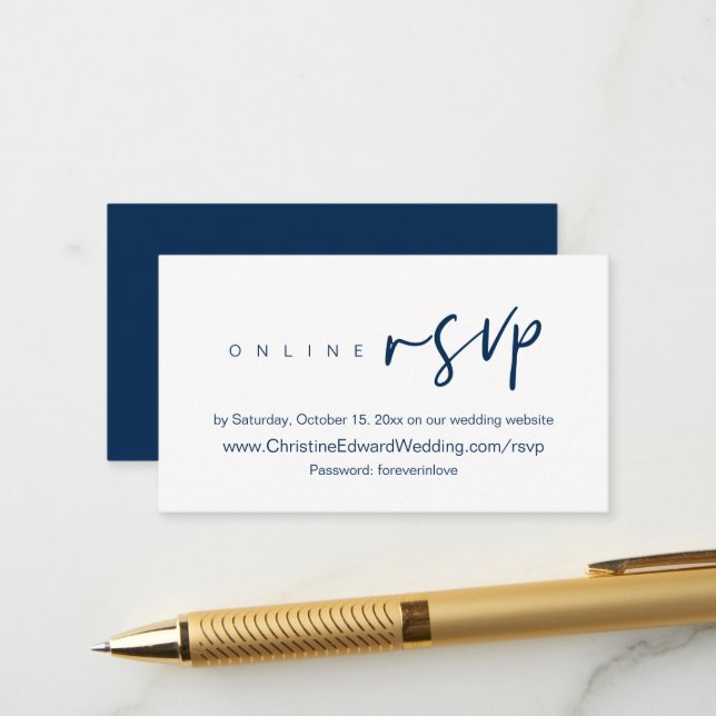 Einladungen für Hochzeiten Online-UAWG, Website in (Vorderseite/Rückseite Beispiel)