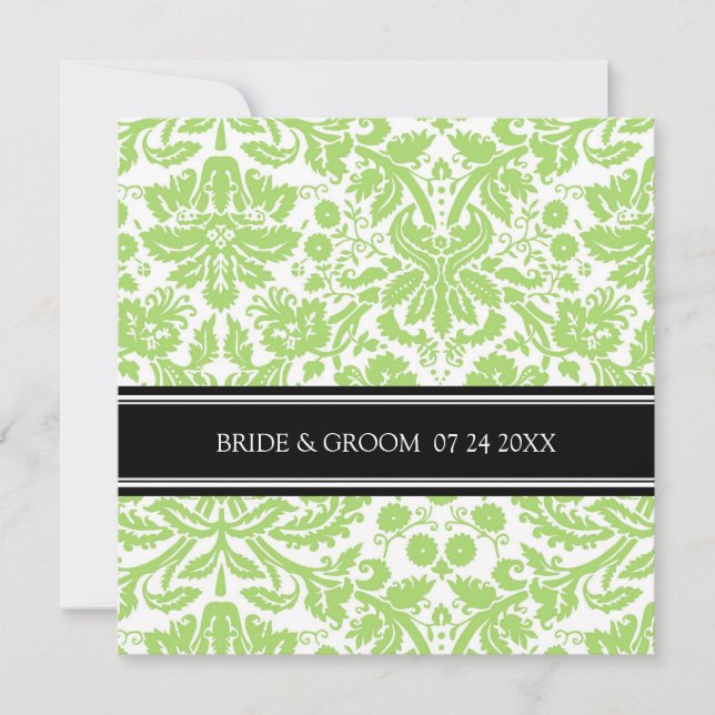 Einladungen für Hochzeiten Schwarzes Limones Damas (Vorderseite)