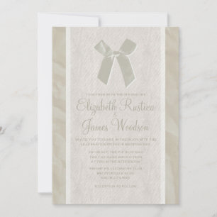 Einladungen für Hochzeiten von Elfenbein, Vintag B