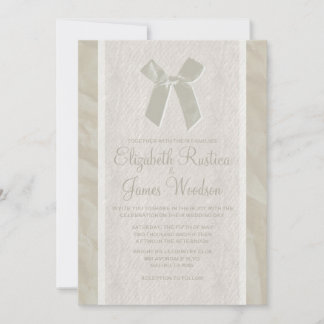 Einladungen für Hochzeiten von Elfenbein, Vintag B