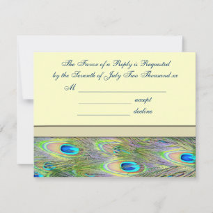 Einladungen für Hochzeiten von Gold Peacock