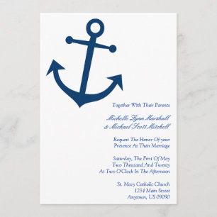 Einladungen für Hochzeiten von Nautical Boat Ancho