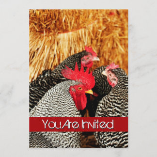 Einladungen für Hochzeiten von Rooster und Hennen