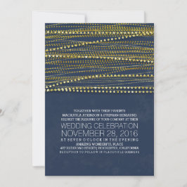Einladungen für Hochzeiten von Schiffen und Gold