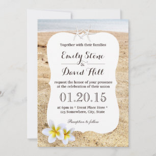 Einladungen für Hochzeiten von Starfish & Plumeria