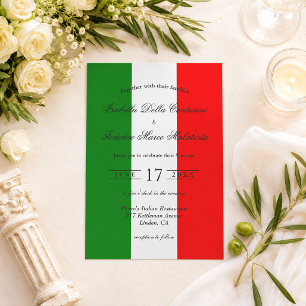 Einladungen für italienische Hochzeiten