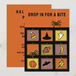 Einladungen für kreatives Halloween-Party