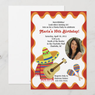 EINLADUNGEN FÜR MEXIKANISCHES FIESTA-FOTO