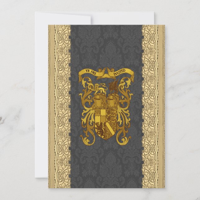 Einladungen für mittelalterliche Hochzeiten (Vorderseite)