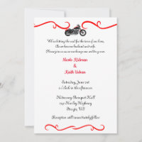 Einladungen für Motorradhochzeiten