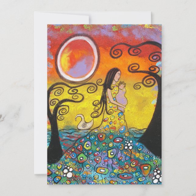 Einladungen für Mutter/Baby-Dusche (Vorderseite)