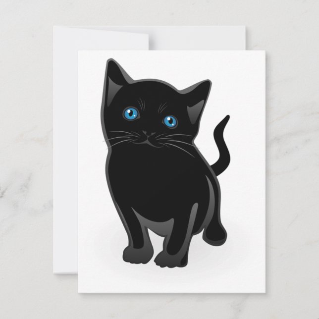 Einladungen für Schwarze Katzen (Vorderseite)