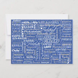 Einladungen für Städte in Finnland