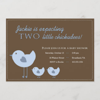Einladungen für zwei Baby Boys Baby Shower
