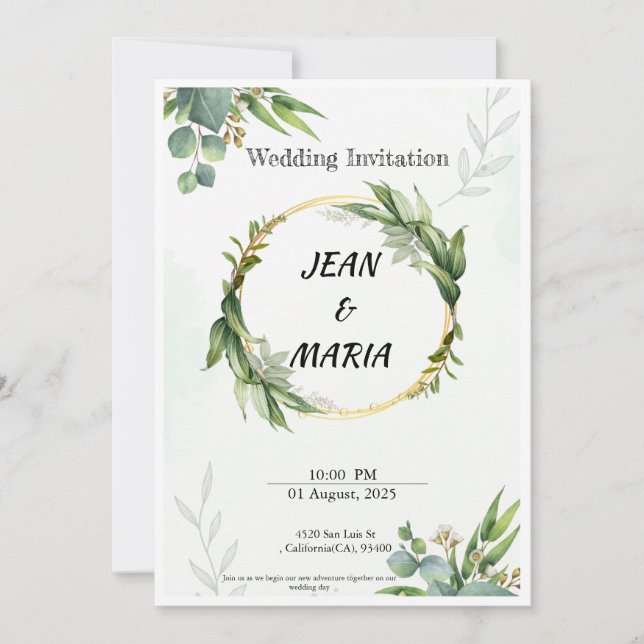 Einladungen Hochzeit Eine Geschichte der Liebe beg (Vorderseite)