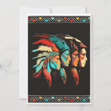 Einladungen im Stil der indianischen Pferde