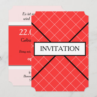 Einladungen in Rot-Weiß