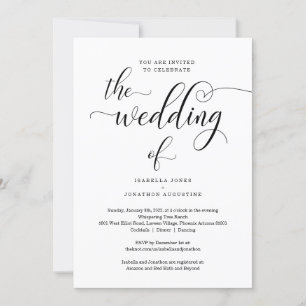 Einladungen mit UAWG & Registry für eine Hochzeit