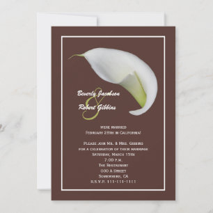 Einladungen nach Hochzeiten Schokolade braun
