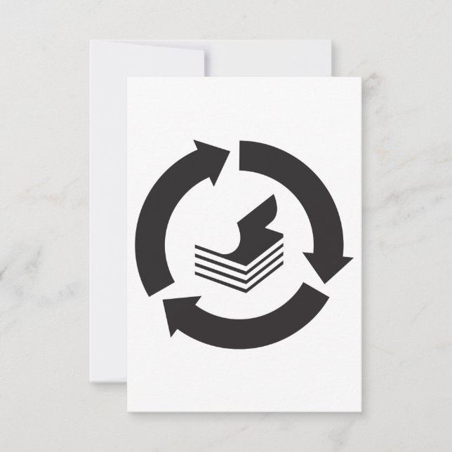 Einladungen Recycelnd Papier (Vorderseite)