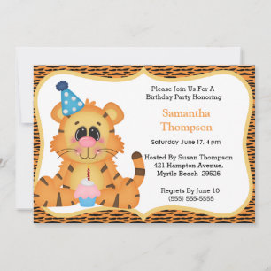 Einladungen von Tiger Birthday