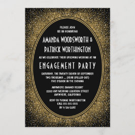 Einladungen zu Black & Gold Art Deco