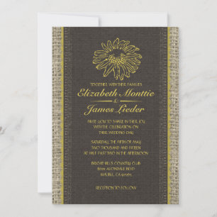 Einladungen zu Black & Gold Vintag Lace Hochzeiten