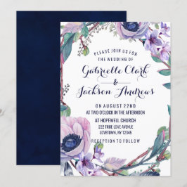 Einladungen zu Boho Feather & Floral Wreath