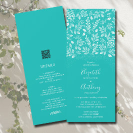 Einladungen zu Botanischen Hochzeiten in einem Gla