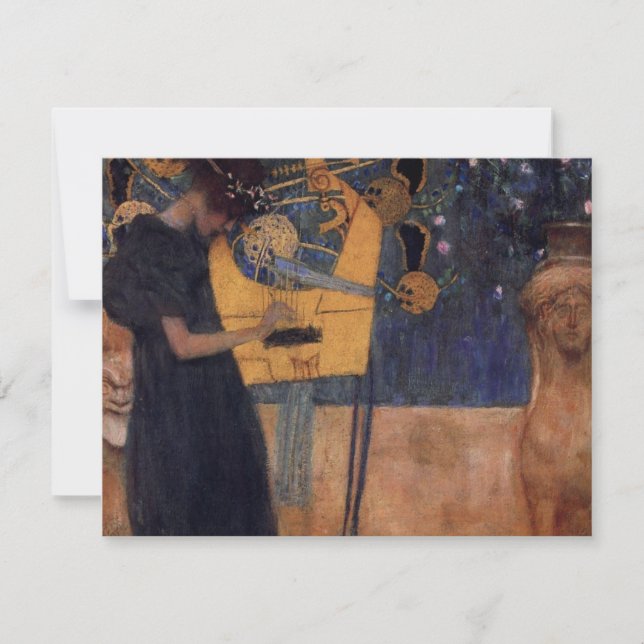 Einladungen zu Gustav Kllimt Harp (Vorderseite)