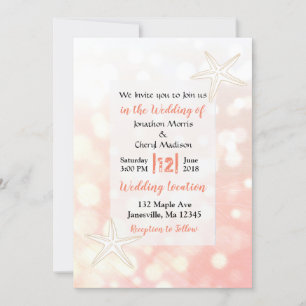 Einladungen zu Hochzeiten am Korallenriff