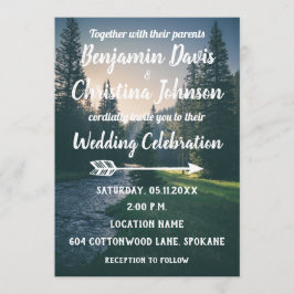Einladungen zu Hochzeiten in den Mountain Stream