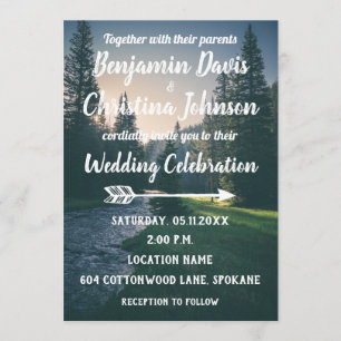 Einladungen zu Hochzeiten in den Mountain Stream