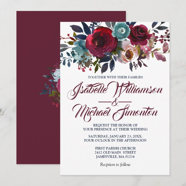 Einladungen zu Hochzeiten in der Roten Flora und F (Vorne/Hinten)