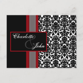 Einladungen zu Hochzeiten in Red White Black Damas