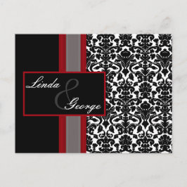 Einladungen zu Hochzeiten in Red White Black Damas