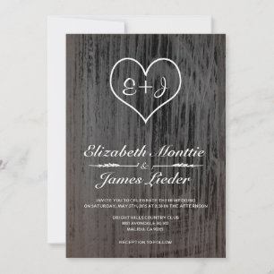 Einladungen zu Hochzeiten in Schwarz und Weiß