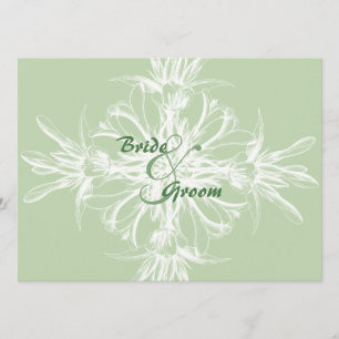 Einladungen zu Hochzeiten mit weißer Blüte