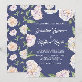 Einladungen zu Hochzeiten von White Peony Floral B