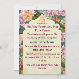 Einladungen zu indischen Hochzeiten