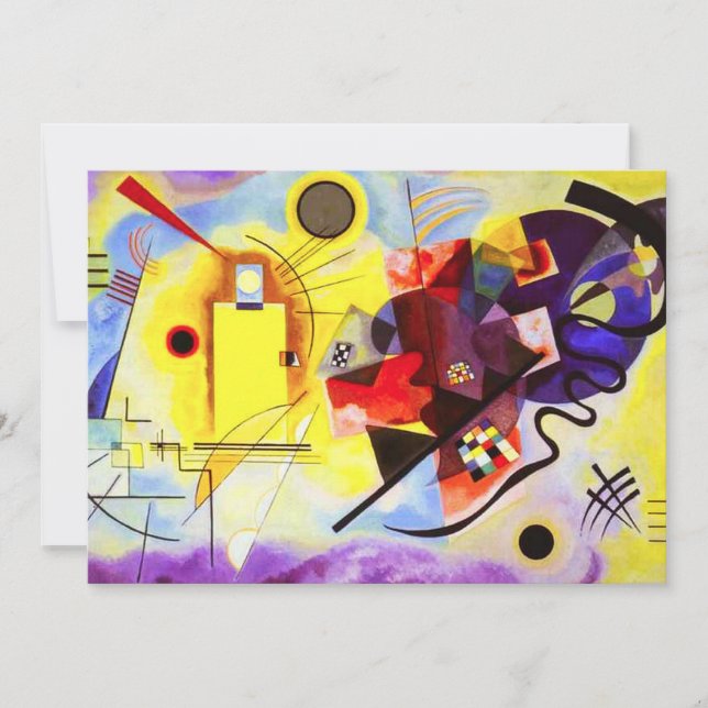 Einladungen zu Kandinsky Yellow Blue (Vorderseite)